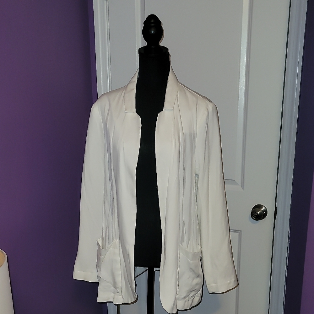 Express White Women's Blazer Sz: Large - Picture 1 of 5
